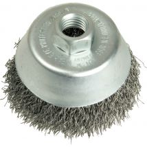 Lessmann Crimped Steel Wire Cup Brush 100mm M14 x 2.0 Thread