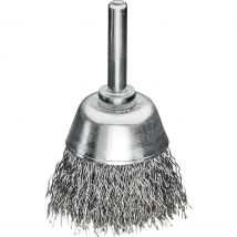 Lessmann 0.3 Steel Wire Cup Brush 70mm 6mm Shank
