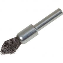Lessmann Precision End Wire Brush Pointed End 12mm 6mm Shank