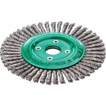 Lessmann Pipeline Stainless Steel Wire Wheel Brush 178mm 22.2mm Bore