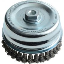 Lessmann 0.5 Steel Wire Knot Cup Brush 125mm M14 x 2.0 Thread