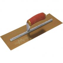 Marshalltown Gold Stainless Steel Pre-Worn Plasterers Trowel 13" 5"
