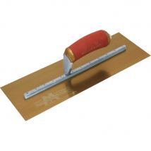 Marshalltown Gold Stainless Steel Pre-Worn Plasterers Trowel 16" 5"