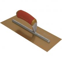 Marshalltown Gold Stainless Steel Pre-Worn Plasterers Trowel 11" 1/2" 4" 1/2"