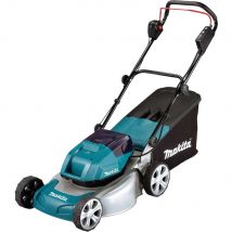Makita DLM460 Twin 18v LXT Cordless Brushless Rotary Lawnmower 460mm No Batteries No Battery Charger