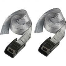 Masterlock Tie Down Lashing Straps 2500mm Grey Pack of 2