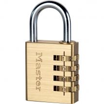 Masterlock Brass Finish Combination Padlock 40mm Standard