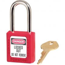 MasterLock Red Lockout Padlock 40mm Red Standard