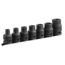 Facom 7 Piece 1/2" Drive Torx Impact Socket Set 1/2"