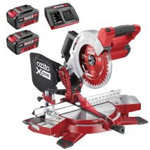 Ozito PXCMSS 18v Cordless Compound Mitre Saw 210mm 2 x 4ah Li-ion Charger No Case