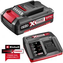 Ozito Genuine PXC 18v Cordless Li-ion Battery 2ah and Fast Charger 2ah