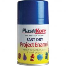 Plastikote Dry Enamel Aerosol Spray Paint Blue 100ml