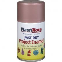 Plastikote Dry Enamel Aerosol Spray Paint Rose Gold 100ml