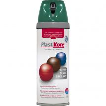 Plastikote Premium Gloss Aerosol Spray Paint Lawn Green 400ml