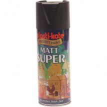 Plastikote Super Matt Aerosol Spray Paint