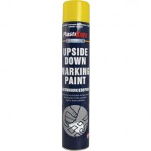 Plastikote Marking Aerosol Spray Paint Yellow 750ml