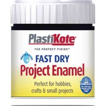 Plastikote Fast Dry Enamel Paint Black 59ml