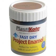 Plastikote Fast Dry Enamel Paint Anitque Gold 59ml