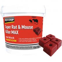 Pest Stop Super Rat and Mouse Killer MAX Wax Blocks