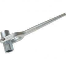 Priory 325 Double Ended Scaffold Spanner Whit 7/16" x 1/2" Round Steel Socket