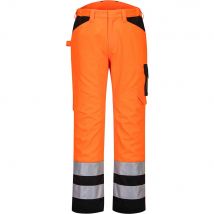 Portwest PW2 Hi Vis Service Trousers Orange / Black 30" 31"