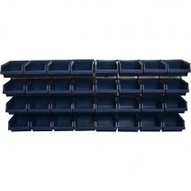 Raaco Bin Wall Panel and 32 Bins