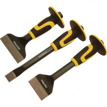 Roughneck 3 Piece Chisel and Bolster Set