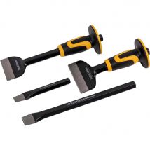 Roughneck 4 Piece Bolster and Cold Chisel Set