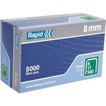 Rapid Type 140 Galvanised Staples 8mm Pack of 5000