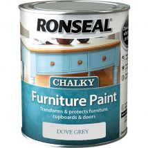 Ronseal Chalky Furniture Paint Dove Grey 750ml