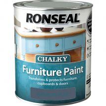 Ronseal Chalky Furniture Paint Midnight Blue 750ml