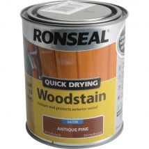 Ronseal Quick Dry Satin Woodstain Antique Pine 750ml