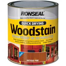 Ronseal Quick Dry Satin Woodstain Dark Oak 750ml