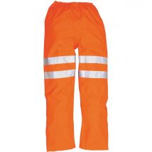 Oxford Weave 300D Class 2 GO/RT Hi Vis Traffic Trousers Orange XL