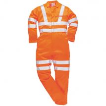 Portwest RIS Hi Vis Polycotton Coverall Orange L 31"