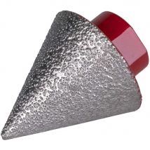 Rubi M14 Threaded Conical Diamond Grinding Stone 35mm