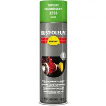 Rust Oleum Hard Hat Fluorescent Spray Paint Green 500ml