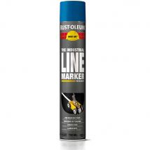 Rust Oleum Hard Hat Line Marking Spray Paint Blue 750ml