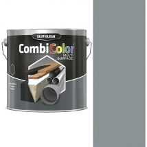Rust Oleum Satin Multi Surface Paint Steel Grey 2.5l