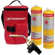 Rothenberger Hot Bag 3 Superfire 2 Gas Torch and Mapp Gas Starter Set