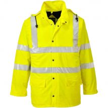 Sealtex Ultra Hi Vis Class 3 Lined Long Jacket Yellow L