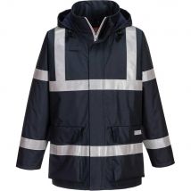 BizFlame Rain Anti Static Flame Resistant Jacket Navy XL