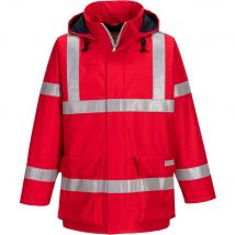 BizFlame Rain Anti Static Flame Resistant Jacket Red 3XL