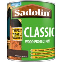 Sadolin Classic Wood Protection Woodstain Jacobean Walnut 1l