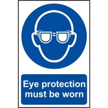 Scan Eye Protection Must Be Worn Sign 200mm 300mm Standard