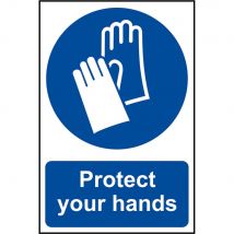 Scan Protect Your Hands Sign 200mm 300mm Standard