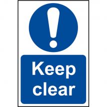Scan Keep Clear Sign 200mm 300mm Standard