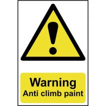 Scan Warning Anti Climb Paint Sign 200mm 300mm Standard