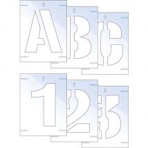 Scan Letter and Number Stencil Kit 50mm