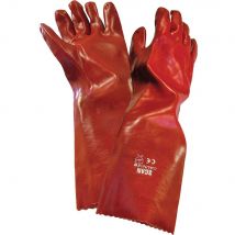 Scan PVC Long Gauntlet Glove Red L